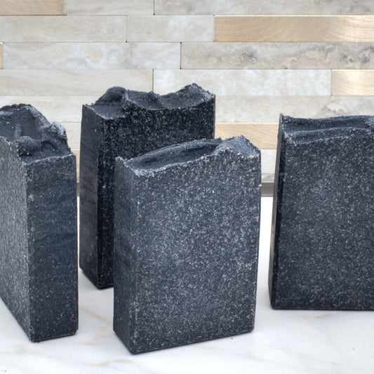 Activated Charcoal and French Clay Salt Bar