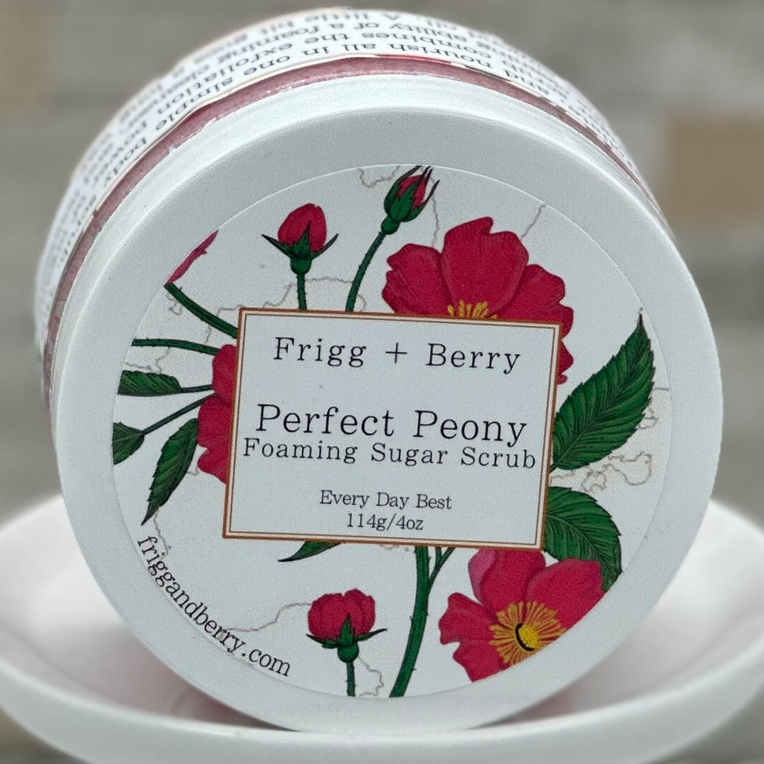 Perfect Peony Foaming Sugar Scrub