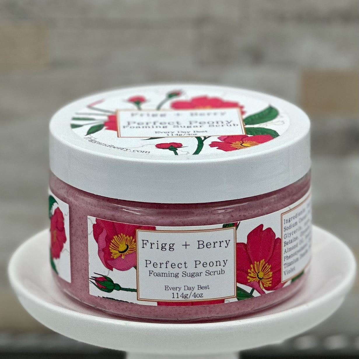 Perfect Peony Foaming Sugar Scrub