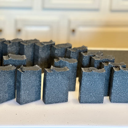 Activated Charcoal and French Clay Salt Bar
